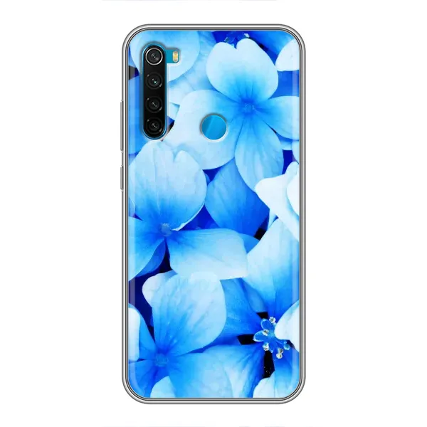 Чехол с рисунком «Синие цветы» для Xiaomi Redmi Note 8 Чехол с рисунком «Синие цветы» для Xiaomi Redmi Note 8