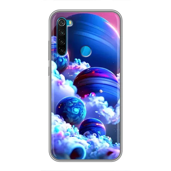 Чехол с рисунком «Синие планеты» для Xiaomi Redmi Note 8 Чехол с рисунком «Синие планеты» для Xiaomi Redmi Note 8
