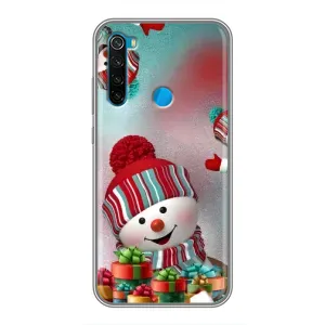 Чехлы на Новый Год Xiaomi Redmi Note 8 (Снеговик в шапке)
