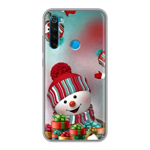 Чехол с рисунком «Снеговик в шапке» для Xiaomi Redmi Note 8