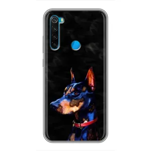 Бампер для Xiaomi Redmi Note 8 с картинкой "Песики" (Собака Мопс)