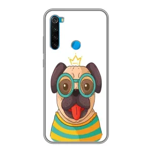 Бампер для Xiaomi Redmi Note 8 с картинкой "Песики" (Собака Король)