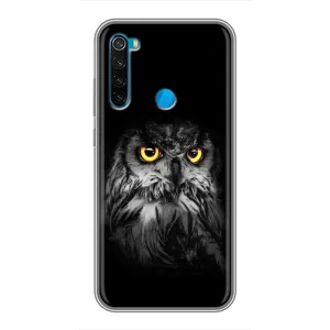 Чохли з принтом СОВИ для Xiaomi Redmi Note 8 (Сова на чорному)