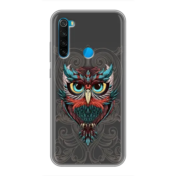 Чехол с рисунком «Сова на сером» для Xiaomi Redmi Note 8 Чехол с рисунком «Сова на сером» для Xiaomi Redmi Note 8