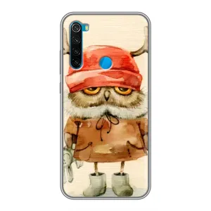 Чохли з принтом СОВИ для Xiaomi Redmi Note 8 (Сова у шапці)