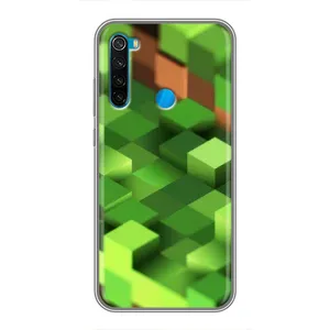 Чехлы для Xiaomi Redmi Note 8 (Персонажи Майн Крафт) (Текстура)