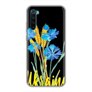 Чехол на Xiaomi Redmi Note 8 Украинский дизайн (Ukraine в цветочках)
