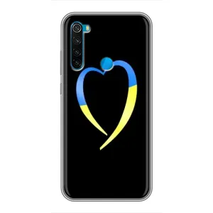 Силиконовый Чехол на Xiaomi Redmi Note 8 (Я-Украина) (Украинское сердце)