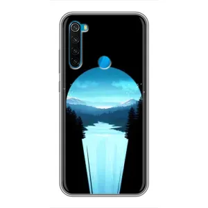 Летний Чехол на Xiaomi Redmi Note 8 (Синий Водопад)