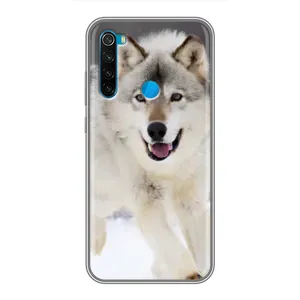 Чехол с Волком на Xiaomi Redmi Note 8 (Волк на снегу)