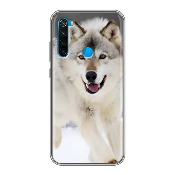 Чехол с рисунком «Волк на снегу» для Xiaomi Redmi Note 8