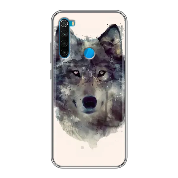 Чехол с рисунком «Волк» для Xiaomi Redmi Note 8