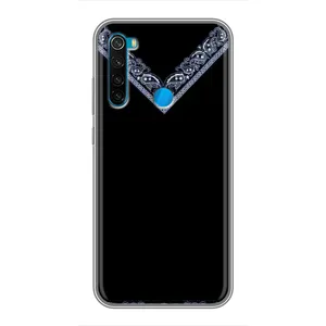 Силіконовый Чохол на Xiaomi Redmi Note 8 (Комірець вишиванки)