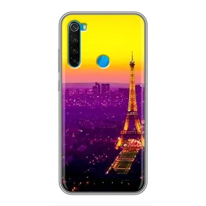 Чехол с Эйфелевой башней на Xiaomi Redmi Note 8 (Яркая башня)