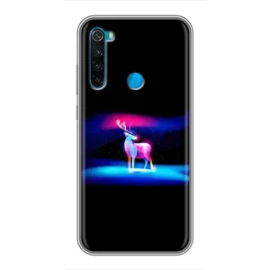 Силіконовий бампер з картинкою звірів для Xiaomi Redmi Note 8 (Яскравий олень)
