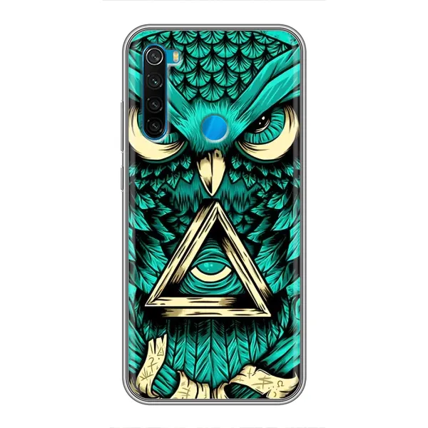 Чехол с рисунком «Зеленая сова» для Xiaomi Redmi Note 8 Чехол с рисунком «Зеленая сова» для Xiaomi Redmi Note 8