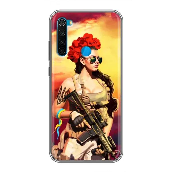 Чехол с рисунком «Женщина солдат» для Xiaomi Redmi Note 8