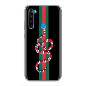 Чехлы Бренд GUCCI для Xiaomi Redmi Note 8 (Змей Гуччи)