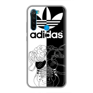 Чехол в стиле "Адидас" для Редми нот 8 т (Adidas шнурки)