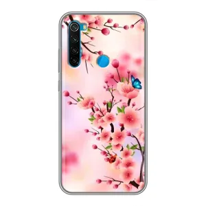 Чехол с принтом САКУРЫ на Xiaomi Redmi Note 8T (Бабочки на сакуре)