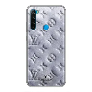 Текстурный Чехол Louis Vuitton для Редми нот 8 т (Белый ЛВ)