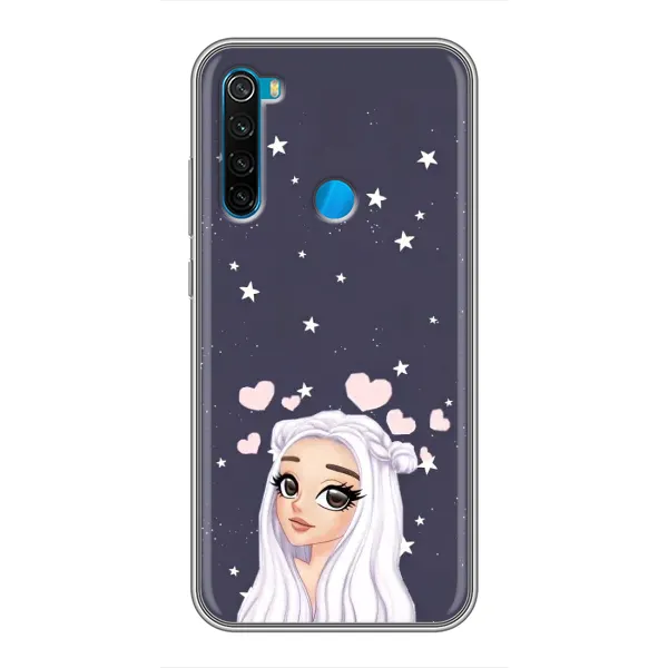Чехол с рисунком «Девушка и сердечки» для Xiaomi Redmi Note 8T