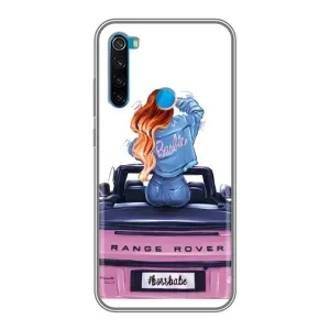 Силиконовый Чехол на Xiaomi Redmi Note 8T с картинкой Стильных Девушек (Девушка на машине)