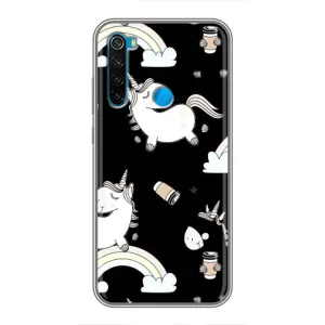 Чохол Unicorn на Xiaomi Redmi Note 8T (Єдинорог з кавою)