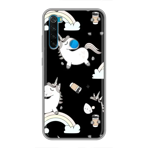 Чехол с рисунком «Единорог с кофе» для Xiaomi Redmi Note 8T Чехол с рисунком «Единорог с кофе» для Xiaomi Redmi Note 8T