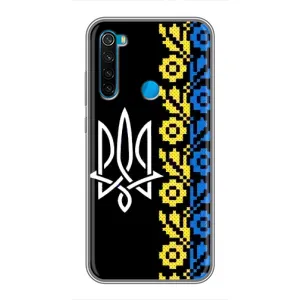Силиконовый Чехол на Xiaomi Redmi Note 8T (Герб и вышыванка)