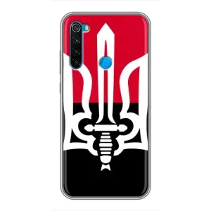 Чехлы УПА (Красно-Чёрный) на Xiaomi Redmi Note 8T (Герб Украины)