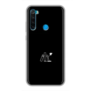 Чохол з картинками на чорному фоні для Xiaomi Redmi Note 8T (Книжки)