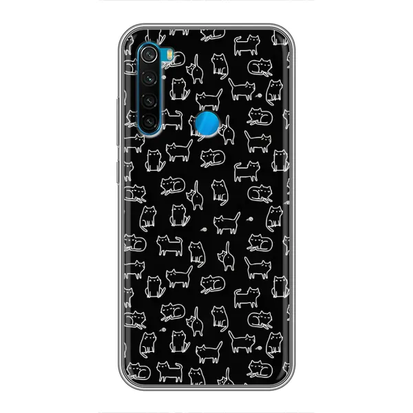 Чехол с рисунком «Котики на черном» для Xiaomi Redmi Note 8T Чехол с рисунком «Котики на черном» для Xiaomi Redmi Note 8T