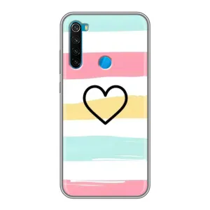 Чехлы с тематикой "Маленькие Сердечки" на Xiaomi Redmi Note 8T (Красивое сердечко)