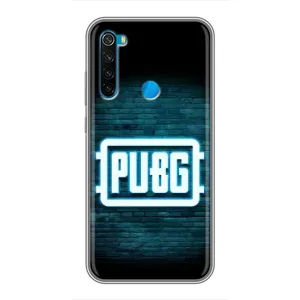 Чехол (TPU) с картинкой "Лого Пабг" на Редми нот 8 т (Лого PUBG)