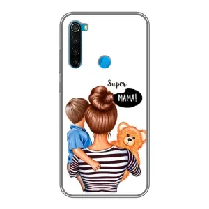 Чехлы для МАМЫ на Xiaomi Redmi Note 8T (Мама и сын)