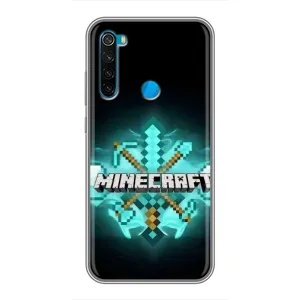 Чехол майнкрафт для Xiaomi Redmi Note 8T (MineCraft 2)