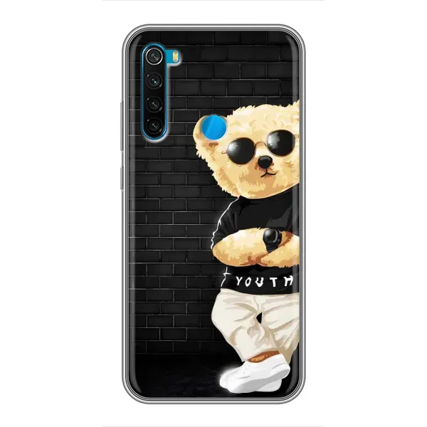 Чехол с рисунком «Мишка в очках» для Xiaomi Redmi Note 8T Чехол с рисунком «Мишка в очках» для Xiaomi Redmi Note 8T