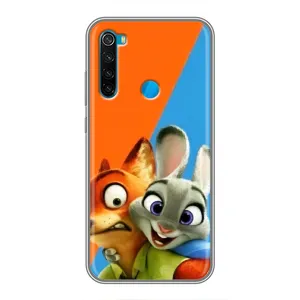 Чехлы ЗВЕРОПОЛИС для Xiaomi Redmi Note 8T (Ник и Хопс)