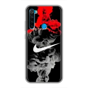 Силіконовый Чохол на Xiaomi Redmi Note 8T з картинкою НАЙК (Nike дим)