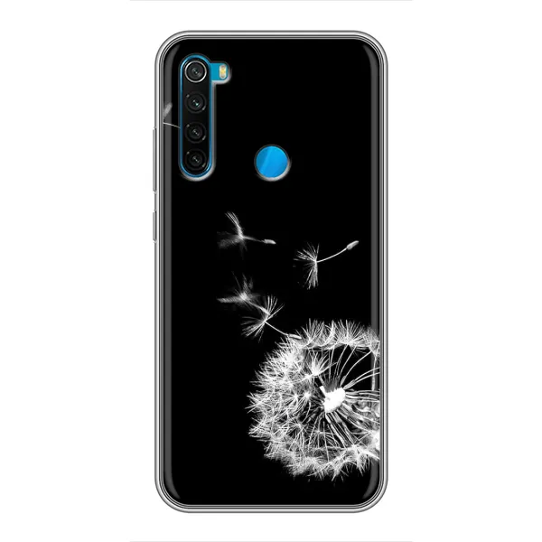 Чехол с рисунком «Одуванчик на чёрном» для Xiaomi Redmi Note 8T Чехол с рисунком «Одуванчик на чёрном» для Xiaomi Redmi Note 8T