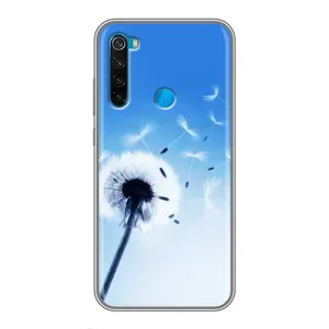 Силіконовий Чохол з кульбабками на Xiaomi Redmi Note 8T (Кульбабка на блакитному)