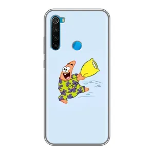 Чехлы с Патриком на Xiaomi Redmi Note 8T (Патрик с подушкой)