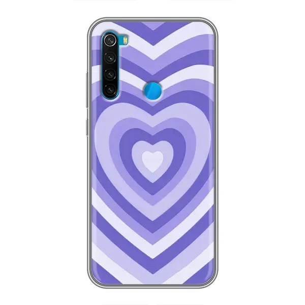 Чехол с рисунком «Сердце фиолет» для Xiaomi Redmi Note 8T Чехол с рисунком «Сердце фиолет» для Xiaomi Redmi Note 8T