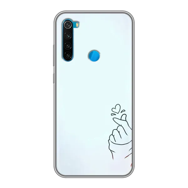 Чехол с рисунком «Сердце на голубом» для Xiaomi Redmi Note 8T