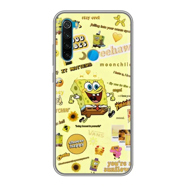 Чехол с рисунком «Спанч Боб бежит» для Xiaomi Redmi Note 8T Чехол с рисунком «Спанч Боб бежит» для Xiaomi Redmi Note 8T