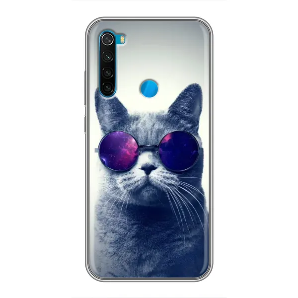 Чехол с рисунком «Стильный КОТ» для Xiaomi Redmi Note 8T Чехол с рисунком «Стильный КОТ» для Xiaomi Redmi Note 8T