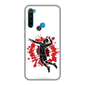 Чехлы с принтом Спортивная тематика для Xiaomi Redmi Note 8T (Волейболист)