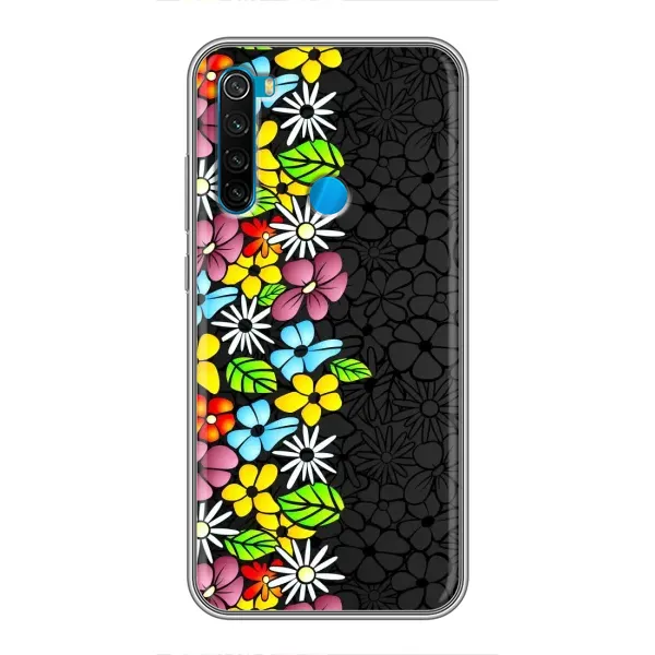 Чехол с рисунком «Яркие цветы» для Xiaomi Redmi Note 8T