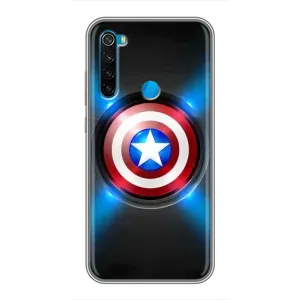 Чехол с Щитом Капитана Америки на Xiaomi Redmi Note 8T (Яркий Щит Капитана)